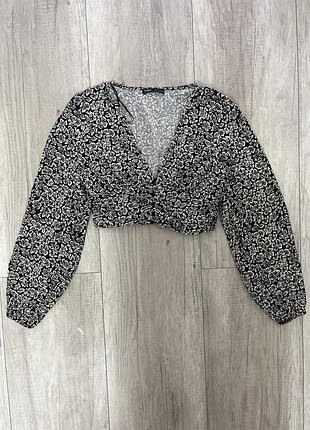 Блуза топ в квітковий принт pull &bear