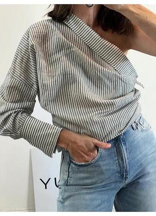 Рубашка ассиметрия zara