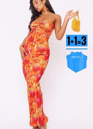 Нова! довга сукня плісе prettylittlething 16