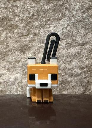 Kinder joy minecraft лис фигурка брелок