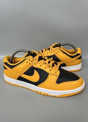 Оригінальні кросівки nike dunk low championship goldenrod iowa 45р.29см.