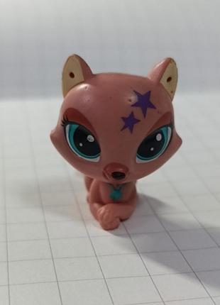 Колекційна фігурка littlest pet shop lps #29 кішка з зірочками рожева оригінал
