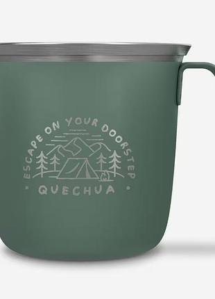 Термокружка quechua 350 мл нержавеющая сталь зеленый