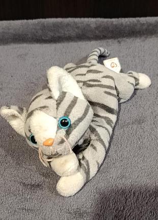 Кот, котик серый в полоску, prance, ty