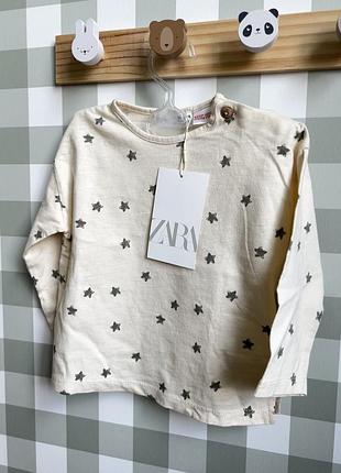Лонгслів zara 6-9 місяців 74 см