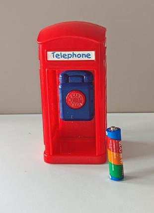 Elc happyland uk red telephone box with sounds, телефонная будка, с реальным звуком свонового телефона