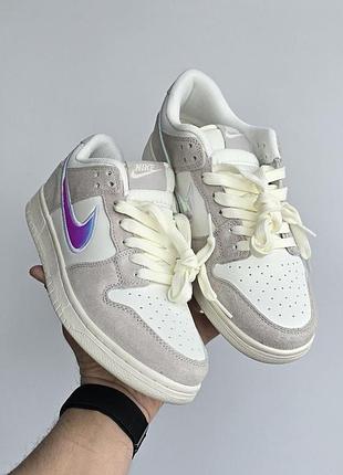 Стильные женские кроссовки nike sb dunk • ivory / milk white