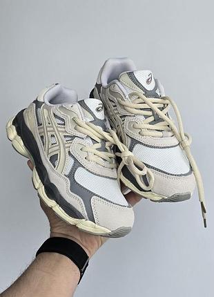 Кроссовки asics gel-nyc • beige / grey
