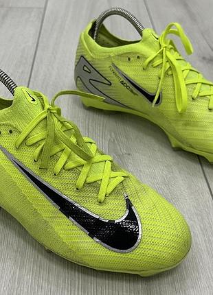 Детские футбольные бутсы nike jr. air zoom mercurial vapor 16 pro fg (23,5 см)