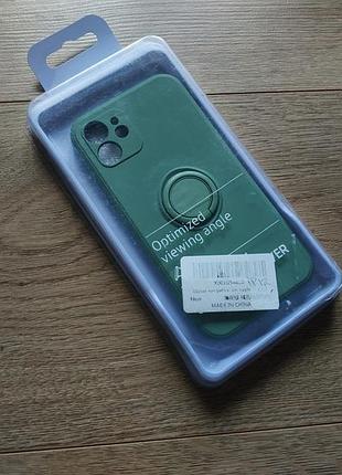 Чехол з мікрофіброю на iphone 12 чохол кільце підставка