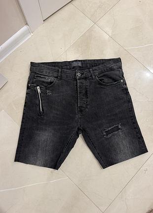 Джинсові шорти zara eur 42