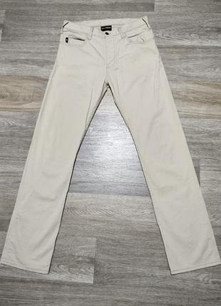 Чоловічі бежеві штани emporio armani, розмір 30