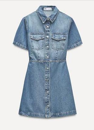 Джинсова сукня zara xs