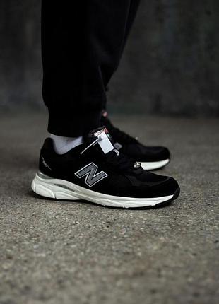 Мужские кроссовки new balance 990 v3 black/white / smb+ 🔗
