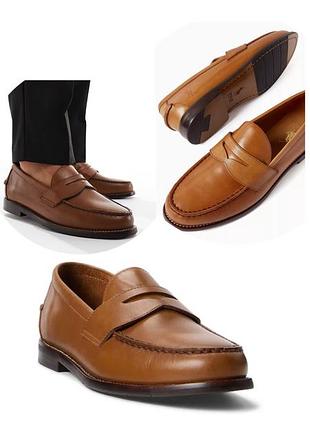 Чоловічі шкіряні лофери polo ralph lauren alston penny
