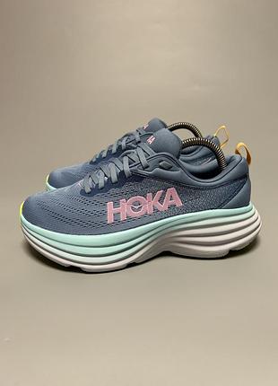 Кросівки на широку стопу для комфортної ходьби бігу тренувань hoka one one bondi 8 wide оригінал 1127954 ssk