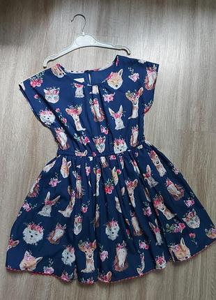 Красивое модное платье! 8-9 лет..