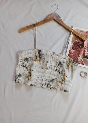 Плісований топ на бретелях primark