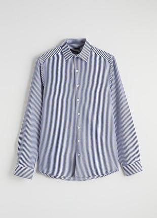 Мужская рубашка lc waikiki business, slim fit, размер m (39/40)