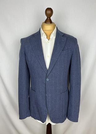 Luigi fusaro napoli cotton\linen blazer пиджак микс хлопка и льняную италия фусаро