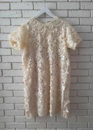 Сукня в паєтках zara m