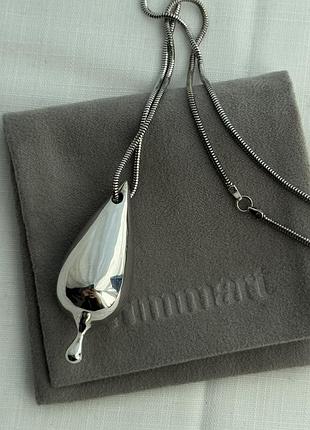 Кольє rimmart jewelry “крапля до краплі” | срібло 925 | drop necklace | стан нове