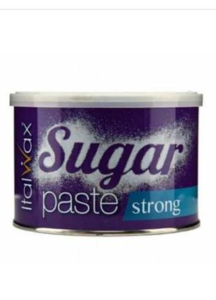 Цукрова паста для депіляції italwax strong тверда 400 мл