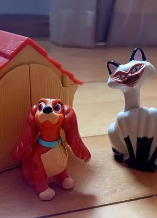 Винтажные игрушки disney mcdonald's 1997 леди и бродяга (lady &amp; tramp) лот
