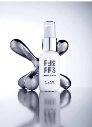 Антивікова сироватка з кислотами aha - vivant skin care ff3 biopeptide aha 30 мл