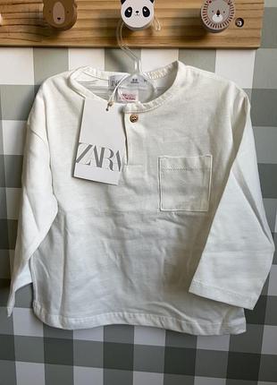 Лонгслів zara 6-9 місяців 74 см