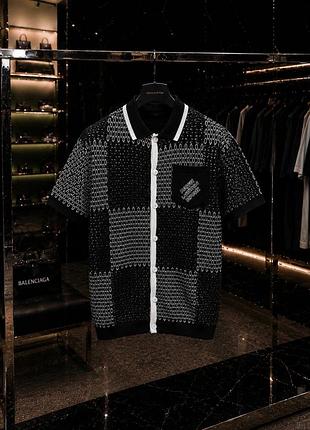 Трикотажне поло - рубашка на короткий рукав louis vuitton😎