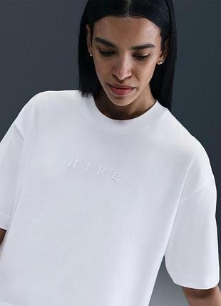 Оригінал! нова біла оверсайз футболка nike hv4955-100