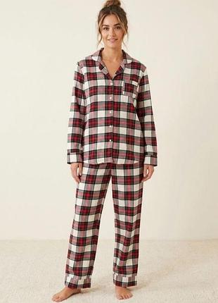Брюки женские пижамные фланелевые в клетку primark