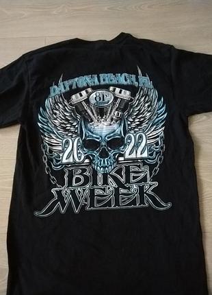 Мерч футболка daytona beach 2022 bike week