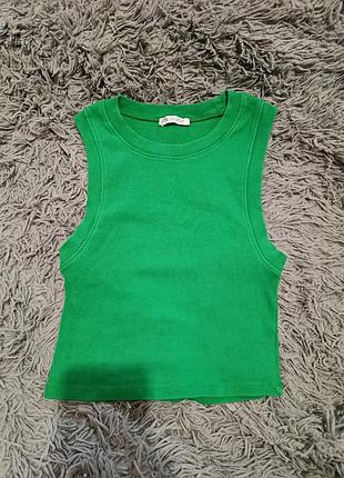 Зеленая маечка zara