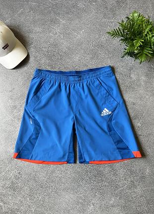 Чоловічі сині спортивні шорти adidas оригінал розмір s/м