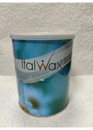 Віск для депіляції в банці italwax wax for depilation azulene, 800 мл