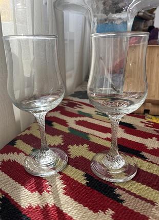 Пара келихів для вина/хересу goebel uk tintern czechoslovakia bohemia crystal