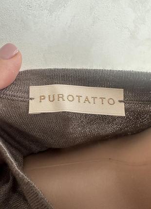 Шовковий пуловер преміального бренду  purotatto 6