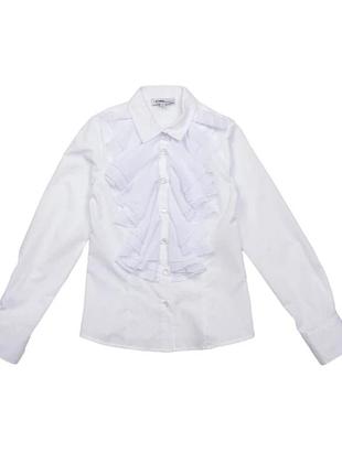 Рубашка, блуза, с воланами, ralph lauren, s