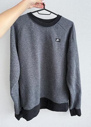 Оригінальний світшот nike sportswear crew | сірий меланж