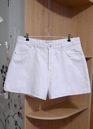 Джинсовые шорты denim co. primark р. eur 44 u9 16 белые бермуды