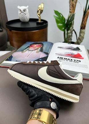 Жіночі кросівки nike cortez brown white 36-37-38-39-40