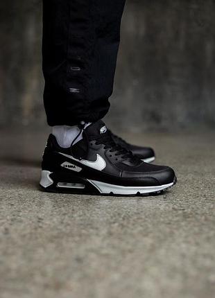 Мужские кроссовки nike air max 90 black/white