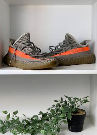 Кроссовки adidas yeezy boost 350 v2 beluga 1.0 gray orange оригинал eu 44