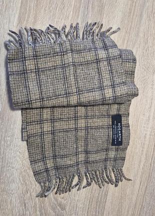 Шарф hogarth 100% шерсть ягненка lambswool оригинал шотландский в клетку