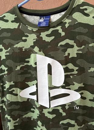 Футболка playstation camo | ліцензійна футболка playstation | камуфляж