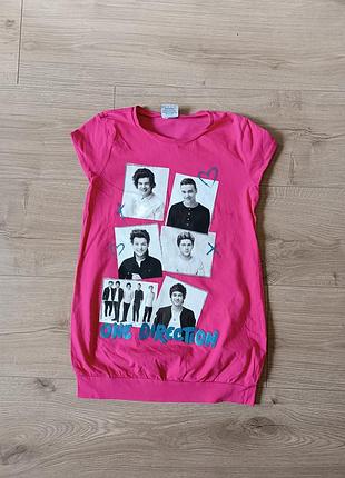 Детская удлиненная футболка one direction/ туничка
