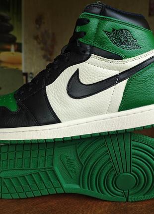 Мужские кроссовки air jordan 1 retro high og "pine green" 2018
