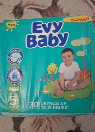 Підгузки evy baby junior 5 (11–25 кг) в упаковці 30 штук